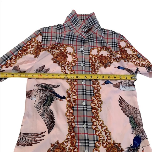 Diandian Didi Multicolored Long Sleeve Button Down Blouse Size Large - Picture 6 of 17